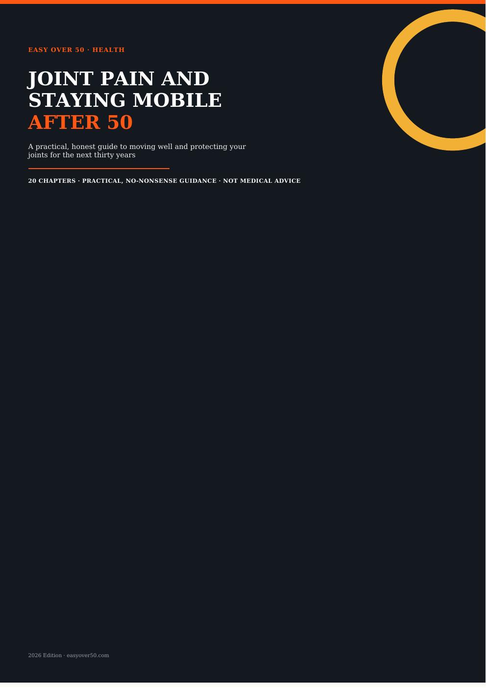 Cover of Joint Pain And Staying Mobile After 50