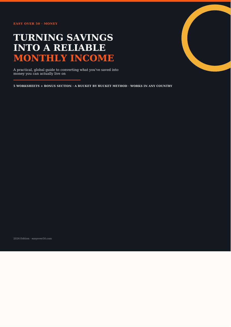 Cover of Turning Savings Into A Reliable Monthly Income