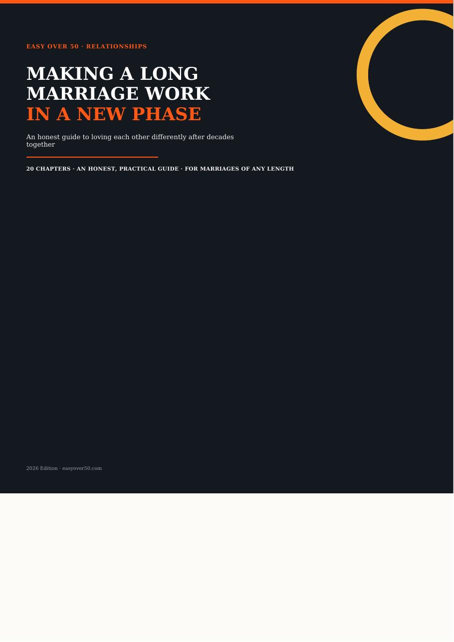 Cover of Making A Long Marriage Work In A New Phase